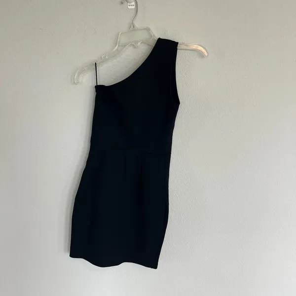 Superdown Nava Asymmetrical Mini Dress Size XS in Black - Image 7