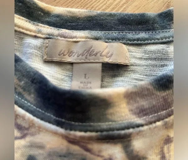 Wonderly Tye Dye short sleeve crop shirt. - Image 3