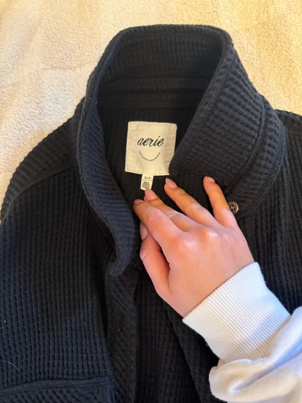 Aerie waffle button up  - Image 2