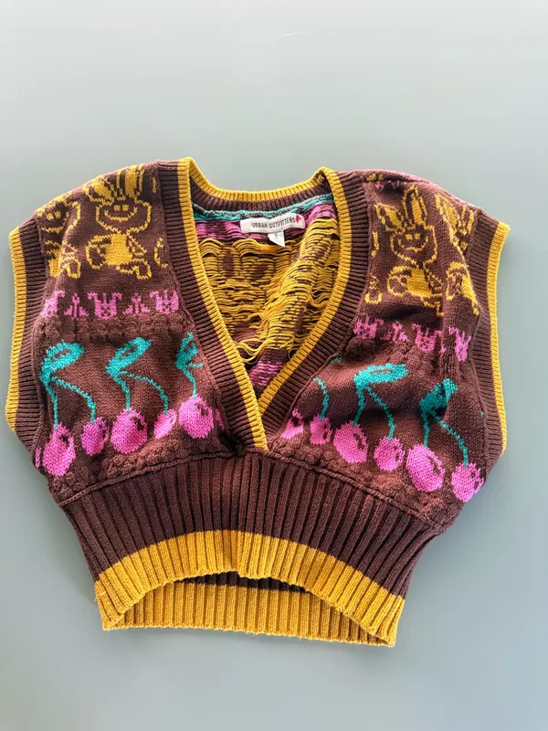 Urban Outfitters Cherry Sweater Vest - Image 2