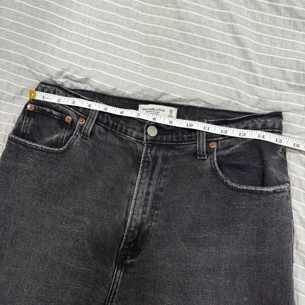 Abercrombie & Fitch The Ankle Straight Ultra High Rise Black 29/8L‎ - Image 6