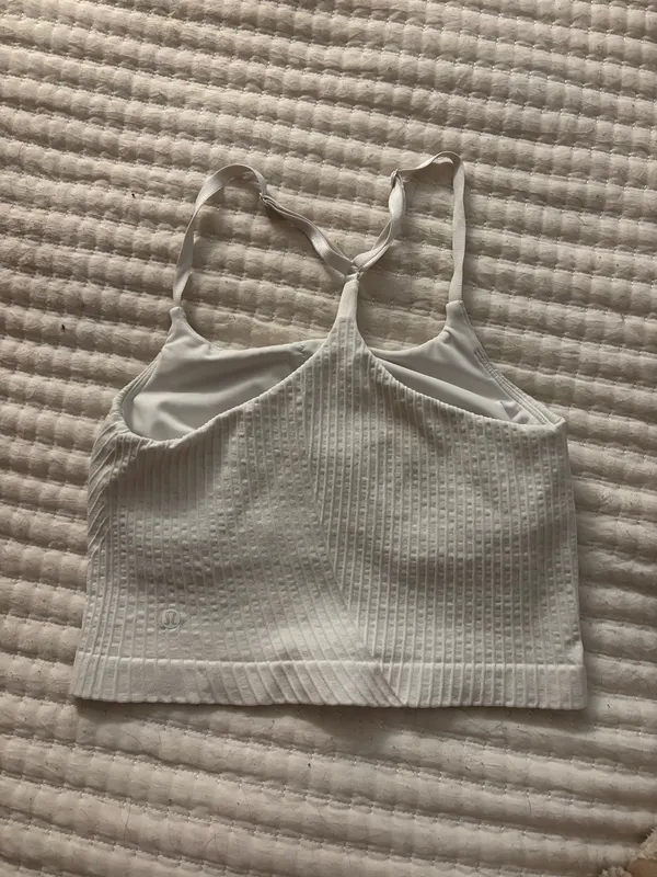 Lululemon White Sports Bra - Image 2