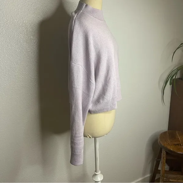 No tags Purple Crew Neck Long Sleeve Sweater Size Medium? - Image 3