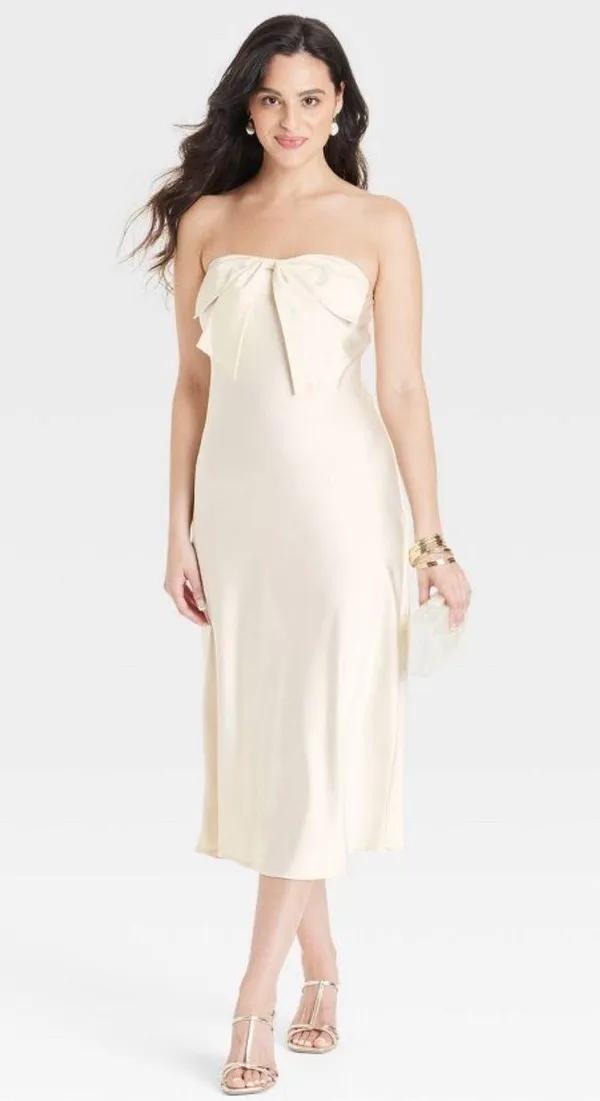 A New Day Midi Bow Dress - Image 3