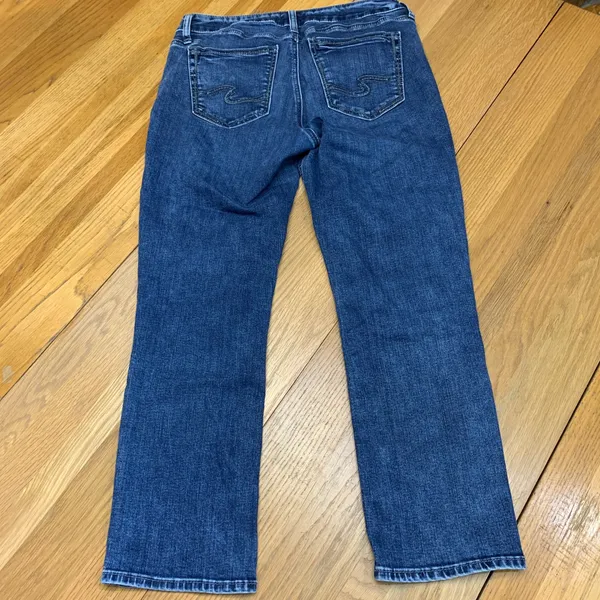 Silver Jeans‎ Co Suki Capri Dark Wash Curvy Fit Denim Jeans Size W31 x L23.5 - Image 7