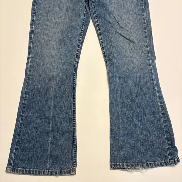 Levi Strauss Signature Jeans Womens 8 Short Blue Low Rise Bootcut Stretch 0502 - Image 4