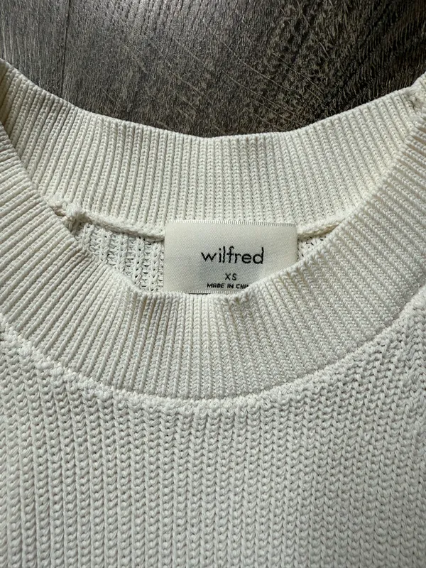 Aritzia Wilfred Cream Halter Tank Top - Image 2