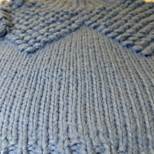 Vestique Blue Knit Sweater Size Small - Image 4