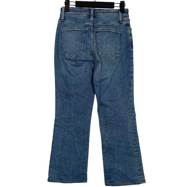Madewell The Curvy Kick Out Flare Crop Mid Rise Jean Size 25 Oneida Wash Blue - Image 15