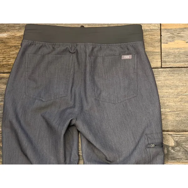 FIGS Zamora Technical Collection XS Heather Gray Jogger‎ Scrub Pants Loose Fit - Image 11