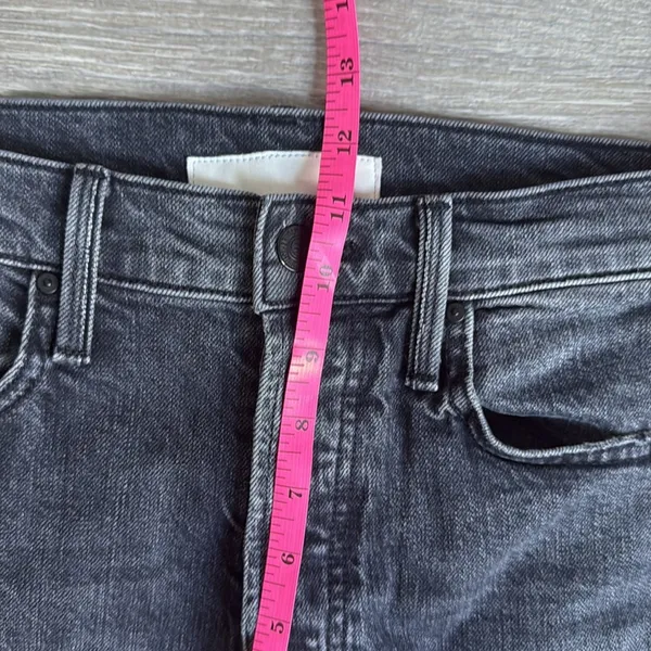 MOTHER High Waisted Hiker Hover Jeans Roadtrip Renegade Black 26 - Image 8