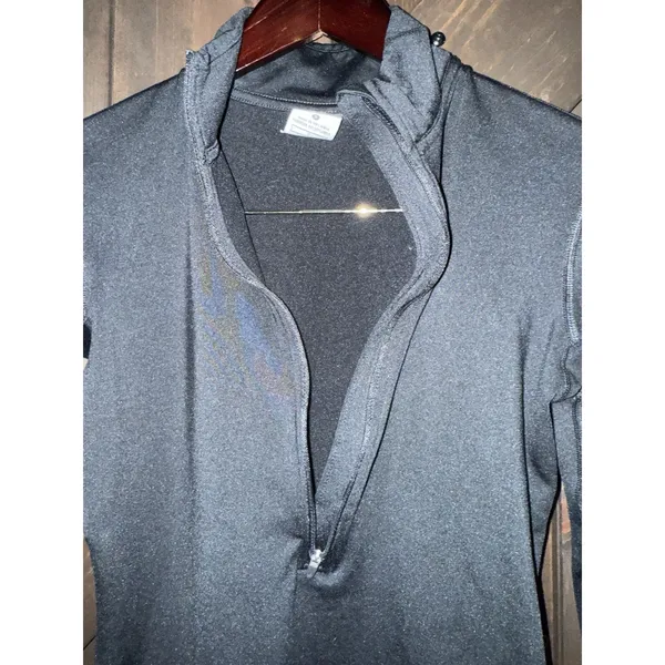 Nike Pro 1/2‎ Zip Pullover Running Top Women's Small Black EUC - Image 5
