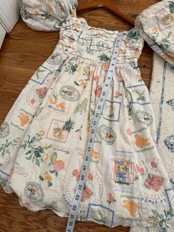 Abercrombie & Fitch Emerson Mini Dress Italia Print Size XS - Image 10