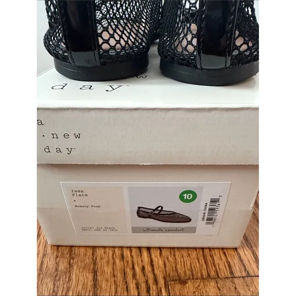 a new day Black Issa Flats Size 10 New with Tags - Image 6