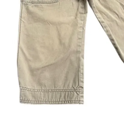 Abercrombie & Fitch Y2K women's green cargo utility cropped embroidered Size‎ 4 - Image 3