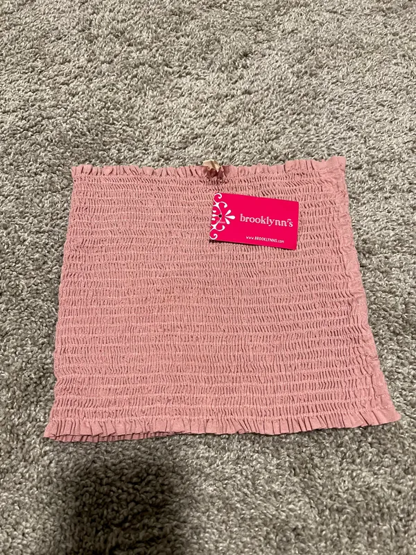 Brooklynns Pink Smocked Tube Top - Image 3