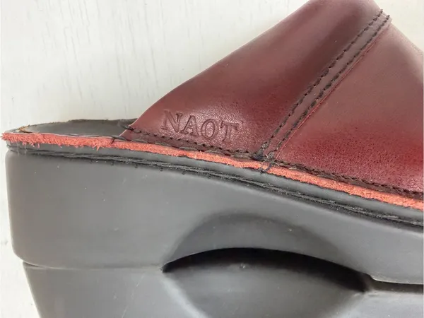 NAOT Red Leather Mules Women’s EU41 US 10-10.5 - Image 9