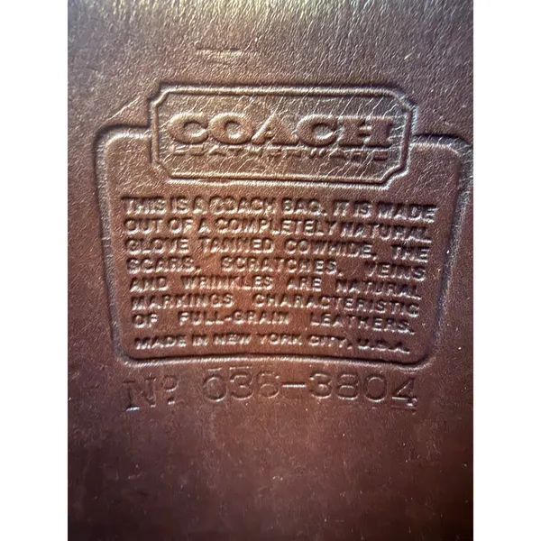 Vintage Coach Legacy Companion Flap Crossbody Bag Mahogany Leather 9076 - Image 10