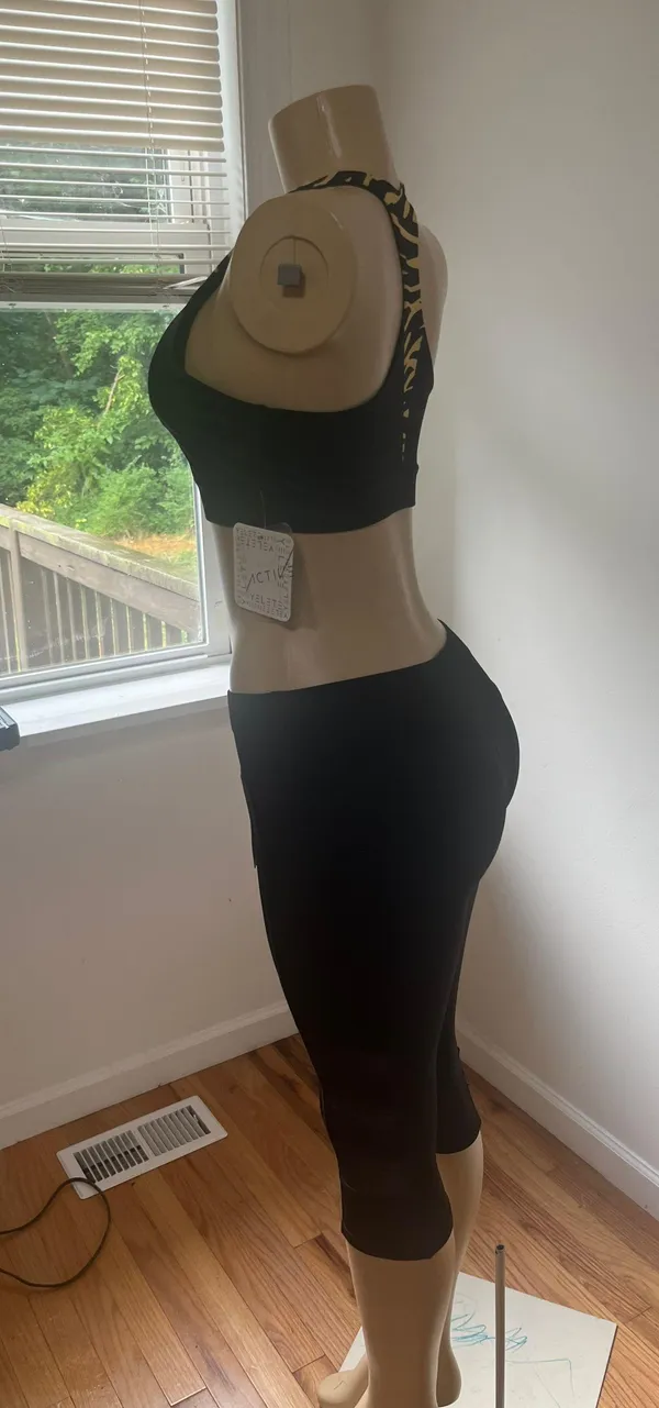 Short Leggings And Half Top Brown Size XL petite - Image 4