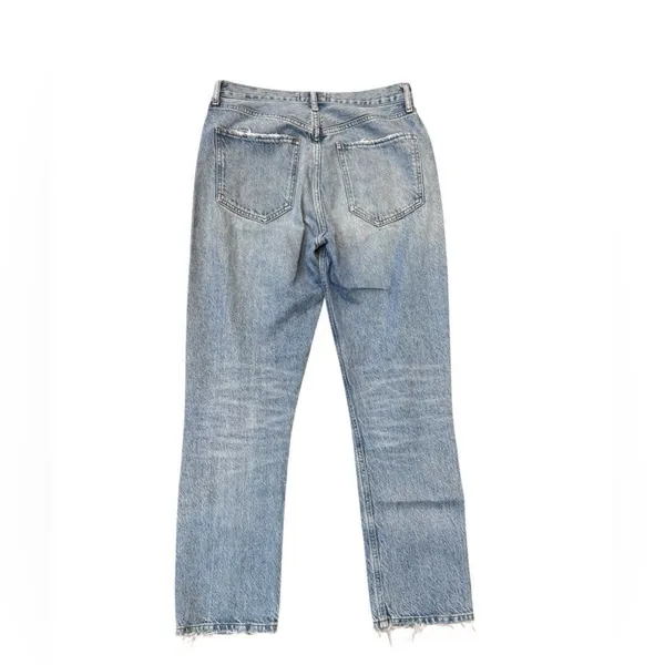 Agolde Riley High Rise Straight Crop jeans denim in Blur 26 - Image 2
