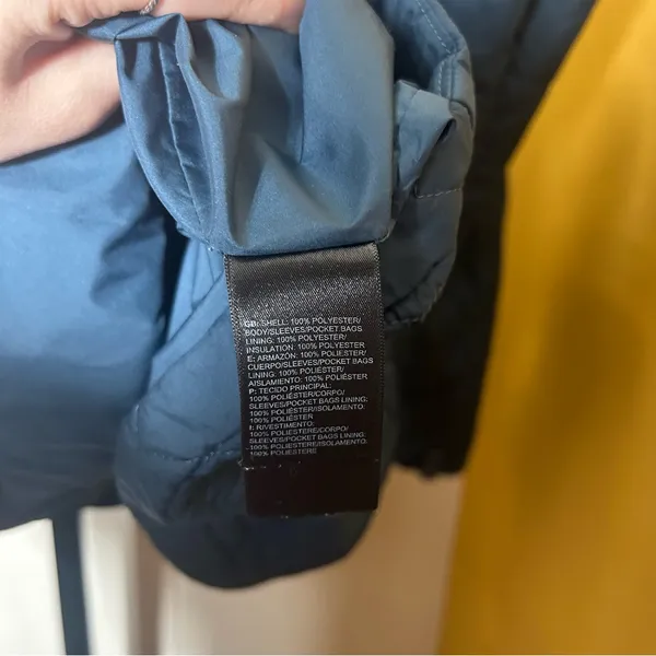 The North Face Tamburello Insulated Jacket Quilted Puffer Coat Blue Pink Size XL - Image 6