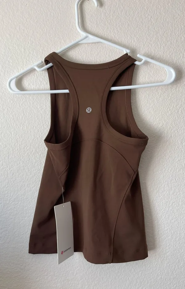 Lululemon Align Waist-Length Racerback Tank Top Java - Image 2