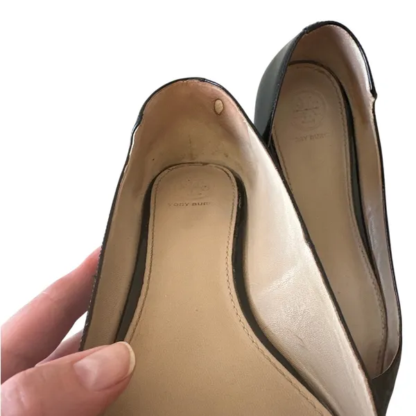 Tory Burch Melody‎ Pointed Toe Patent Flats Black 8 - Image 13