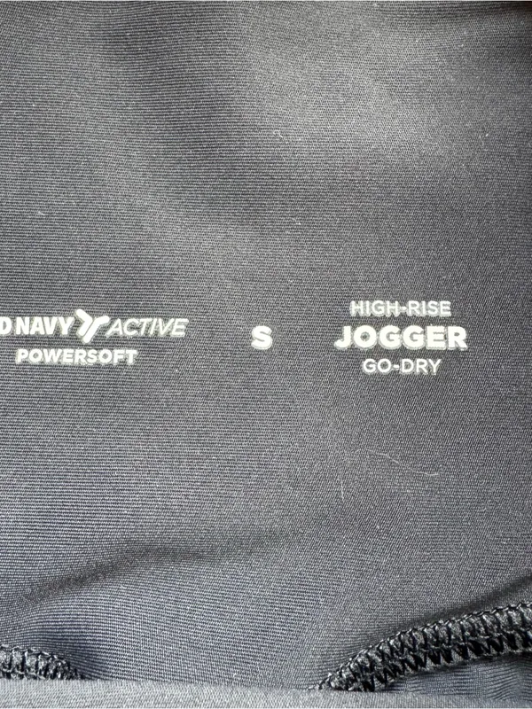 Old Navy Active High Rise Powersoft Go Dry Joggers Womens S Black Athleisure - Image 6