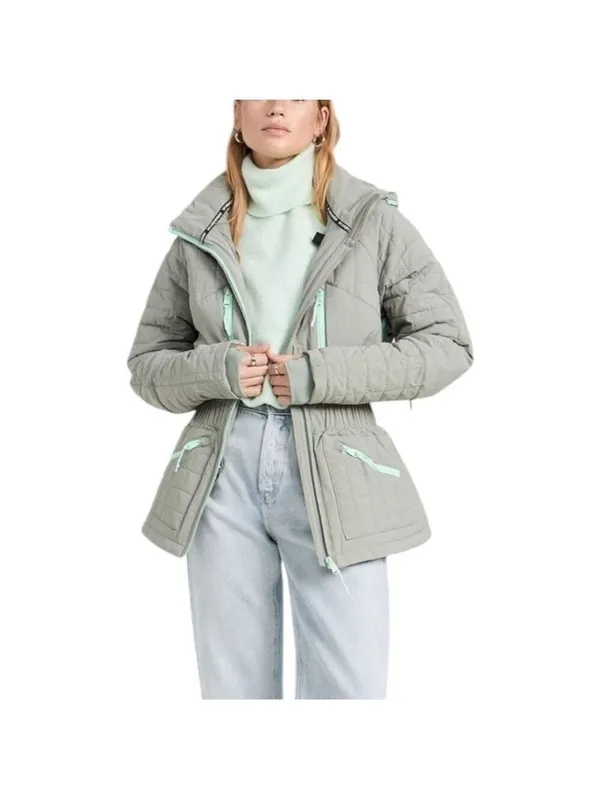 Free People Movement All Prepped Ski Snow Quilted Puffer Jacket Insulated Sz M - Image 16