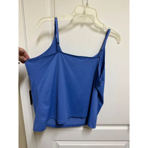 Coldwater Creek Blue Stretch Camisole Tank Top Adjustable Straps 1X Plus Size - Image 8