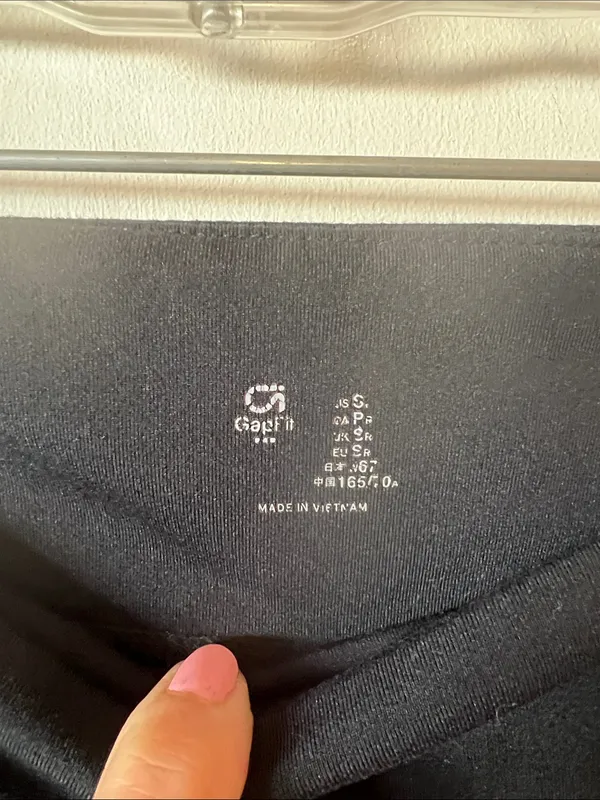 GAP Black Leggings with Reflective Dot Accents - Image 2