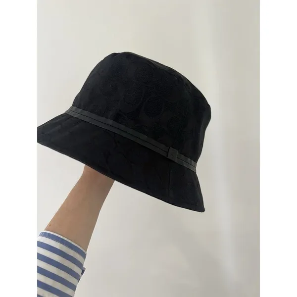 Coach Monogram Jacquard Bucket Hat Black Y2K Vintage size p/S - Image 11
