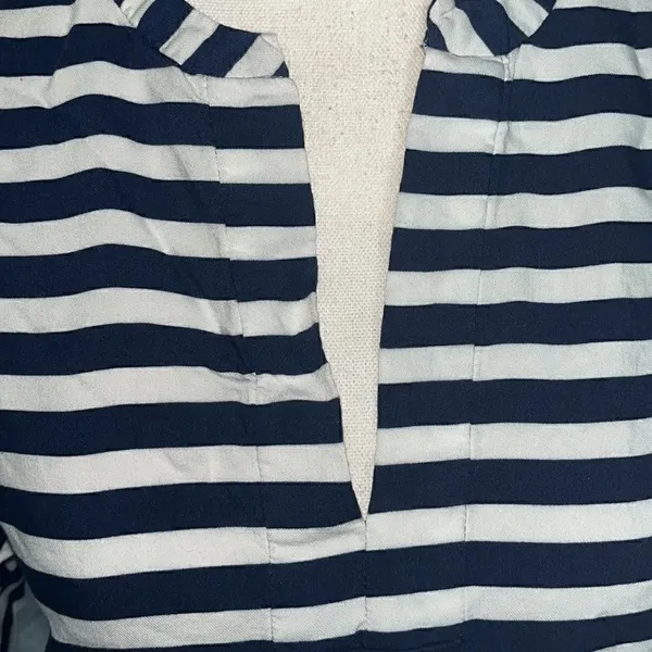 Zara Woman - Navy White Striped Blouse - S - Image 2