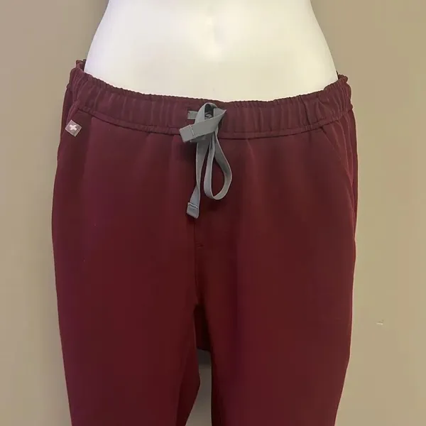 FIGS Burgundy Women’s Pull-On Pockets Elastic Waist Drawstrings MXXSW2004-Medium - Image 4
