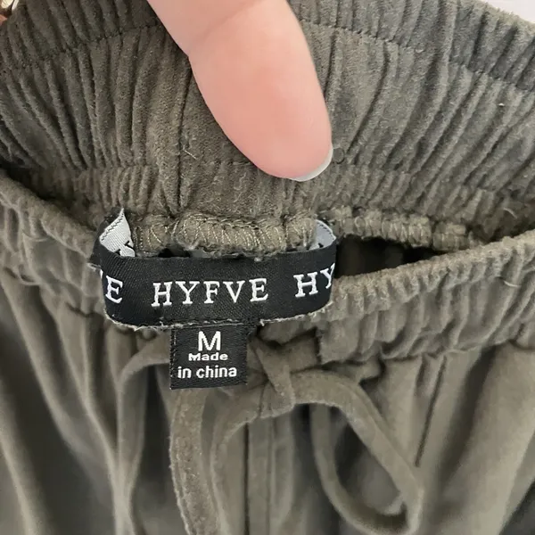 Hyfve Pants Women’s Med High Rise Baggy Pull On Joggers Fairy Grunge Cargo - Image 3