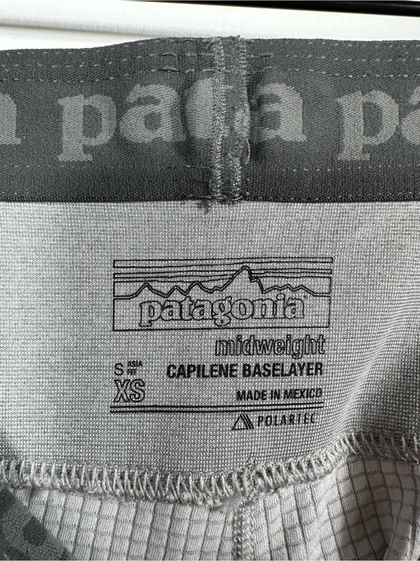 Patagonia‎ Capilene Midweight Bottoms Women XS Gray Polartec 44490 - Image 7