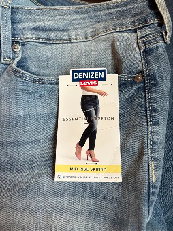 Levi's Denim Skinny Jeans - Light Blue Wash - Image 7