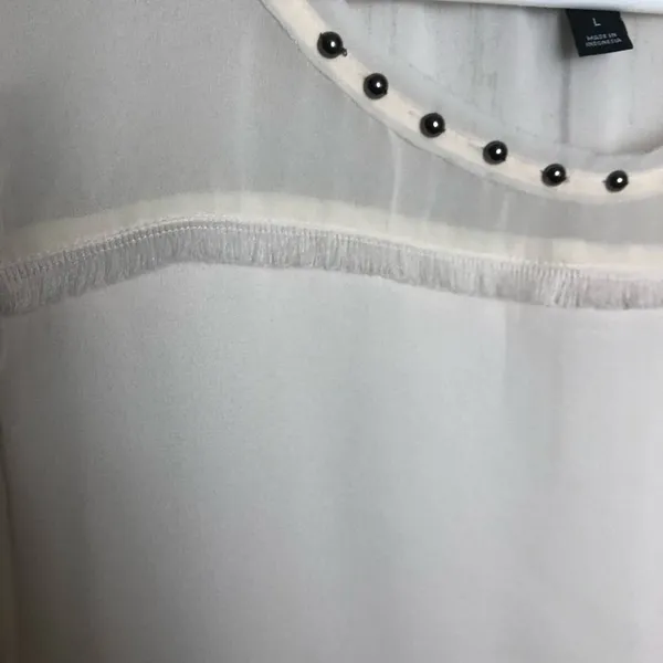 a.n.a Womens White Sleeveless Top - Image 6