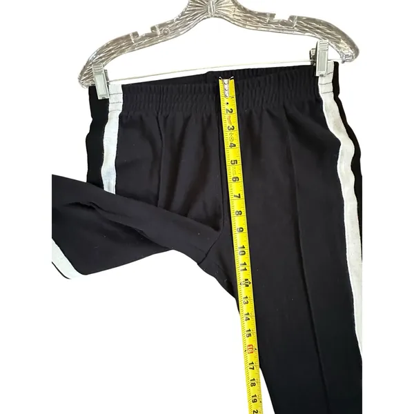 Maeve Anthropologie Knitted Straight leg black/white stripe pants size small - Image 8