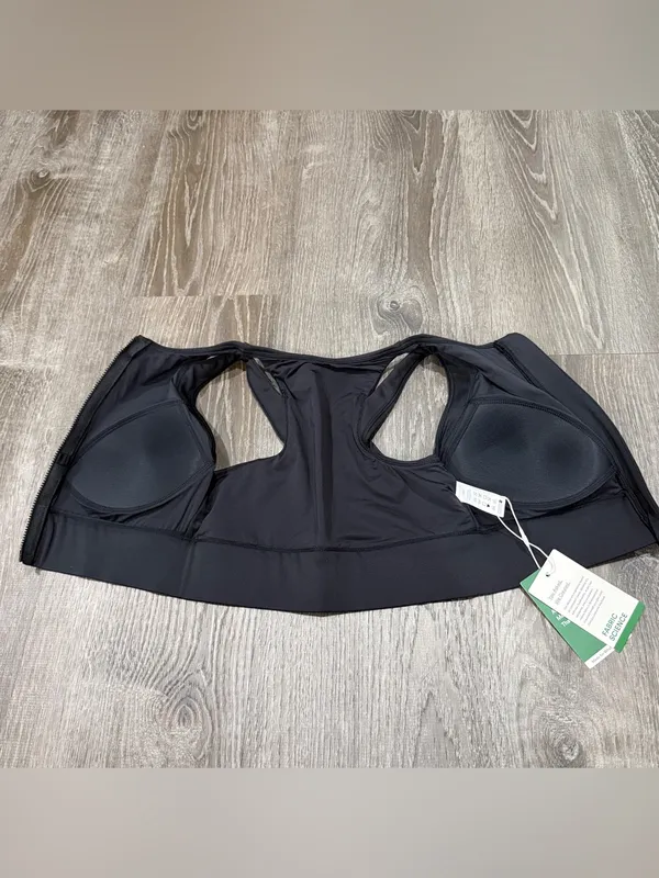 NWT Halara Black Zip Up Sports Bra - Image 5
