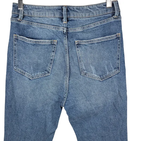 AFRM Womens Bell Bottom Jeans‎ Size 28 Distressed High Rise Flare Denim - Image 7
