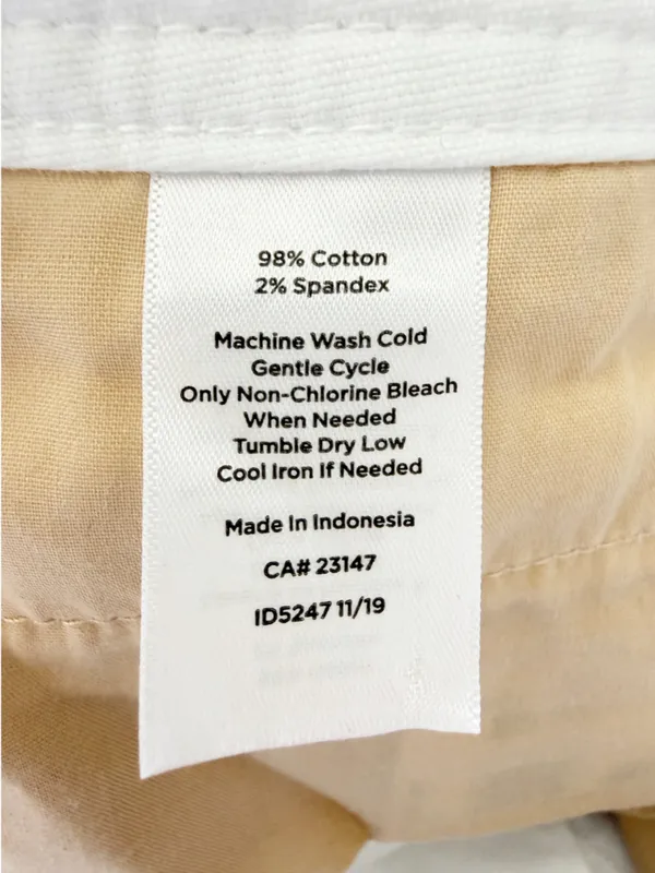 Talbots Wide Leg Crop Chino Pants in White Size 10 - Image 7