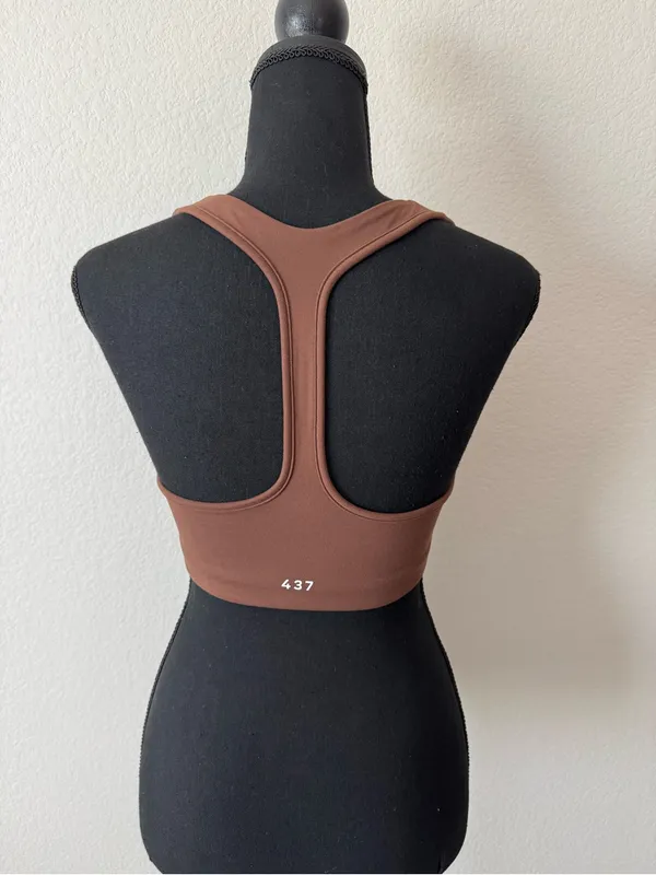 437 Women’s Brown Sports Bra Small - Image 6