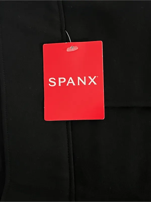 Spanx Perfect Pant Hi-Rise Flare Black Pintuck Work Pants NWT Size XL - Image 4