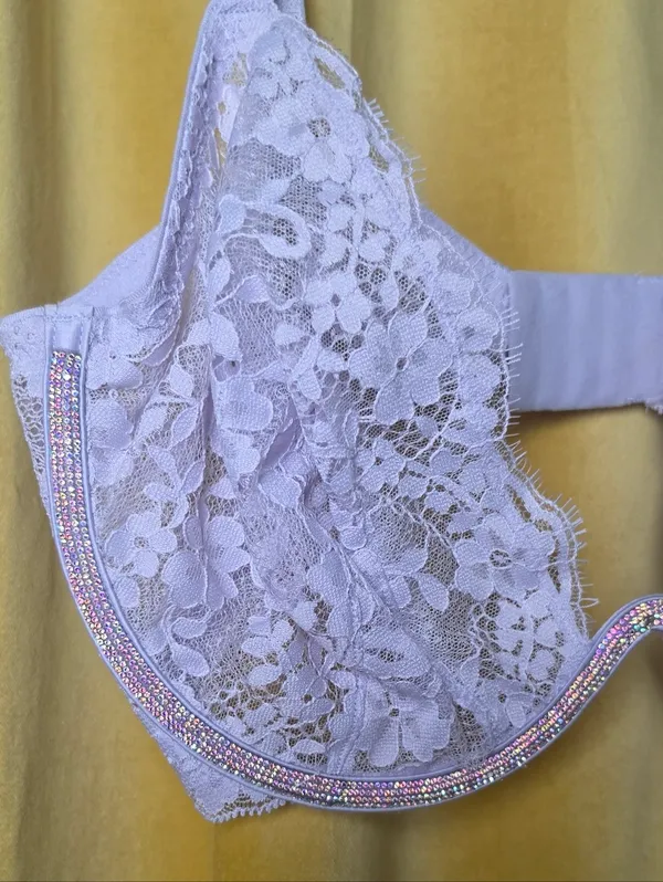 victoria's secret twinkle lace monowire Bra- Lavender - Image 3