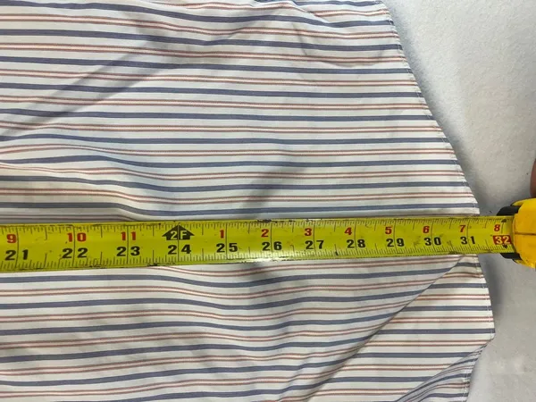 Men's Bananas Republic Striped Long-Sleeve Button-Down Shirt Size Large - Image 5