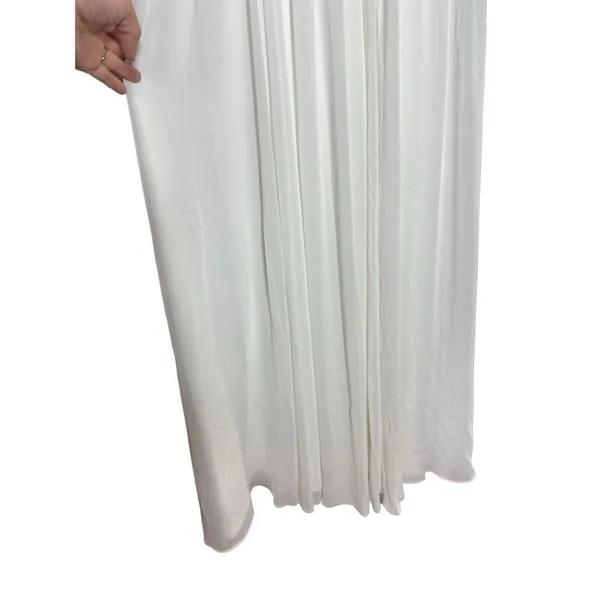 NEW Dress the Population gorgeous flowy white tan wedding formal dress sz S‎ - Image 11