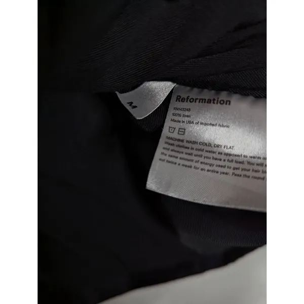 Reformation Maxwell linen black blazer dress Medium - Image 10