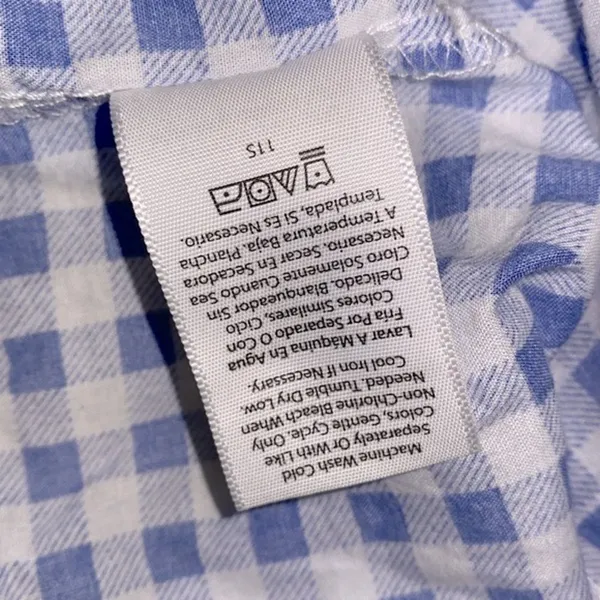 Time and Tru blue & white checkered maxi dress size XLarge - Image 8