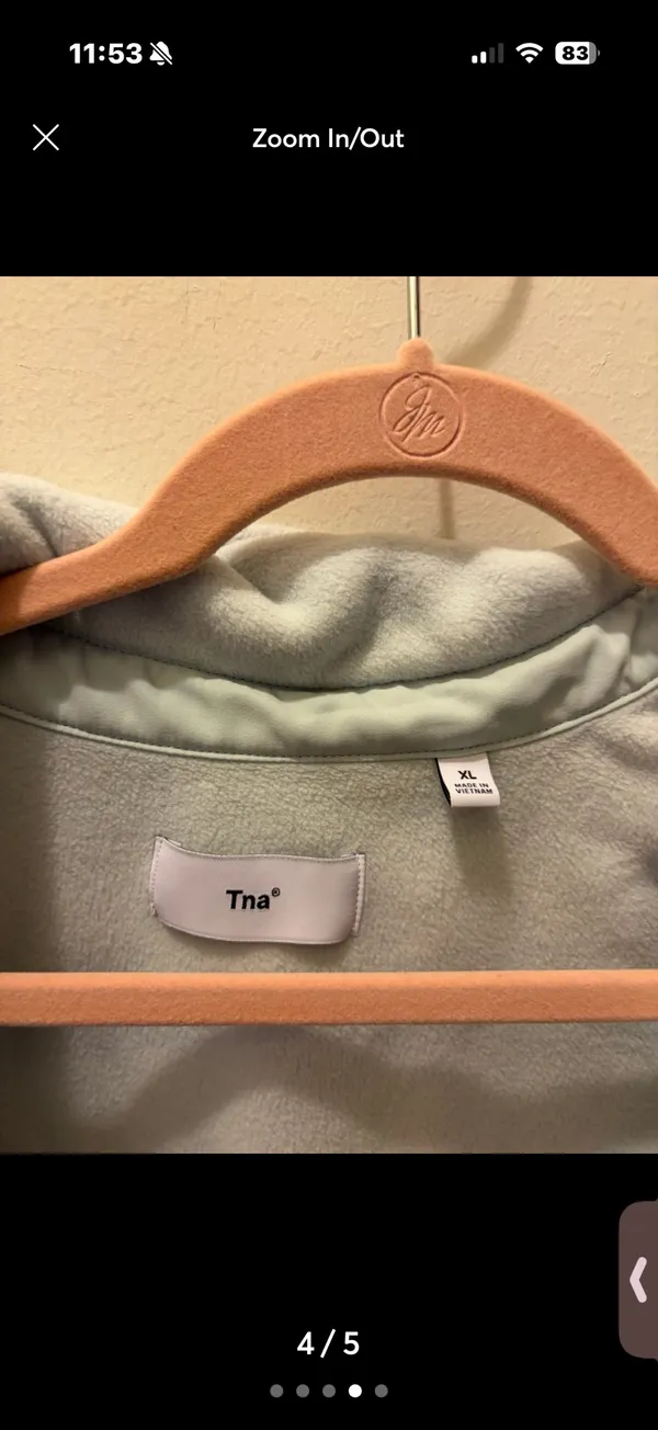 Aritzia TNA polar fleece jacket - Image 4